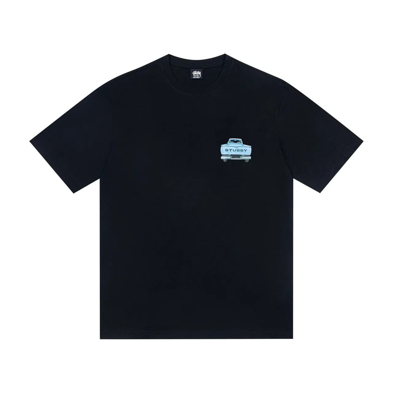 Camiseta Stussy gola redonda com estampa gráfica de caminhão 5