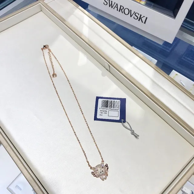 Swarovski Pig Charm Crystal Pendant Necklace 2