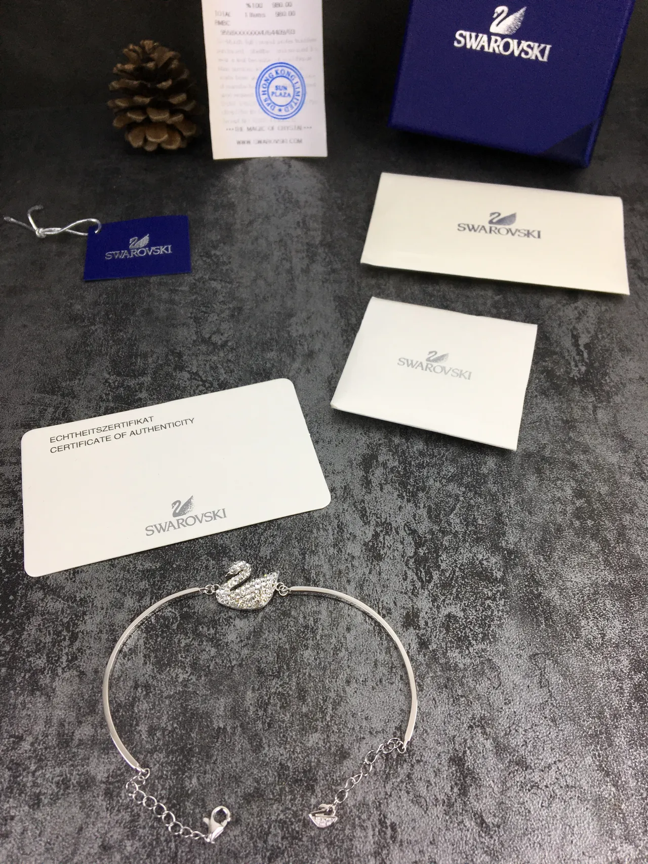 Swarovski Swan Crystal-Encrusted Open Bangle Bracelet 5