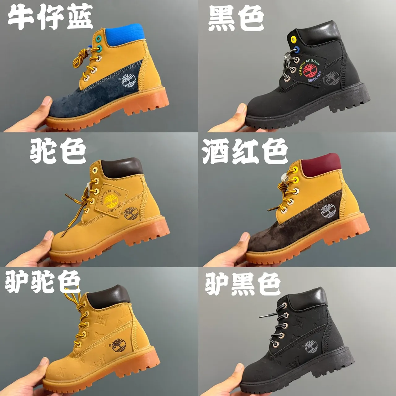 Timberland Premium 6-Inch Mustard Yellow and Brown Bottes de travail pour enfants 3