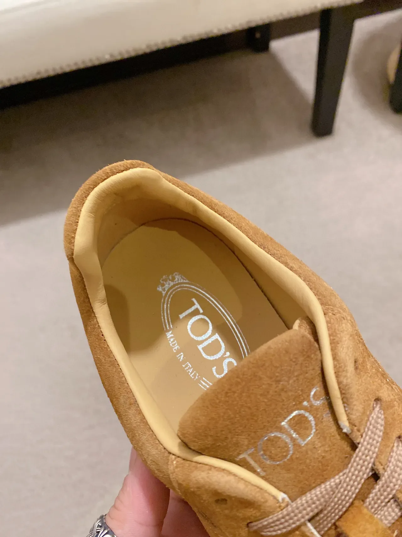 Tod's Gommino Sneakers Lifestyle Marron Beige Daim Low-Top 5