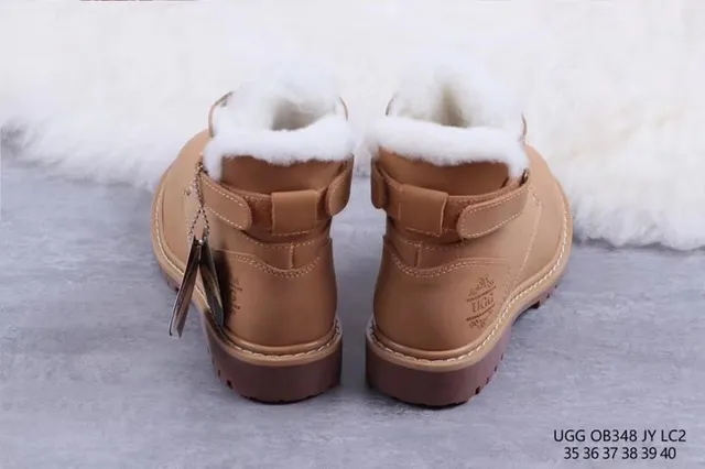 UGG भूरा सफेद लेस-अप शियरलिंग-लाइन्ड एंक्ल बूट्स 7