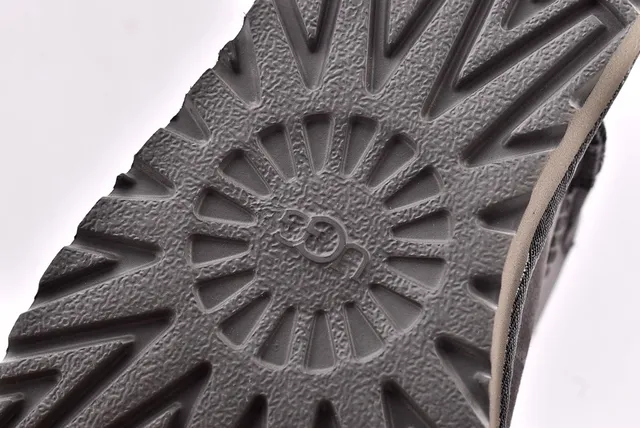 UGG Classic Mini Button 炭灰色雪靴 7