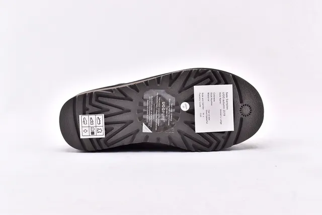 UGG Classic Mini Button 炭灰色雪靴 15