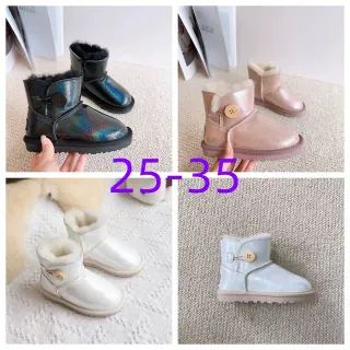 UGG Classic Mini Holographic Black Snow Boots