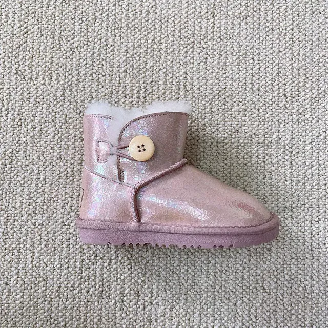 UGG Classic Mini Holographic Black Snow Boots 7