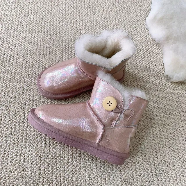 UGG Classic Mini Holographic Black Snow Boots 9