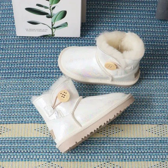 UGG Classic Mini Holographic Black Snow Boots 17