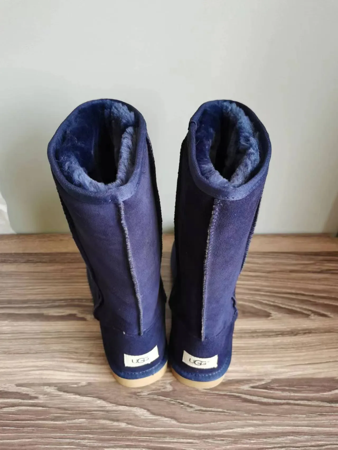 UGG Classic Tall Navy Suede Botas de Nieve 4