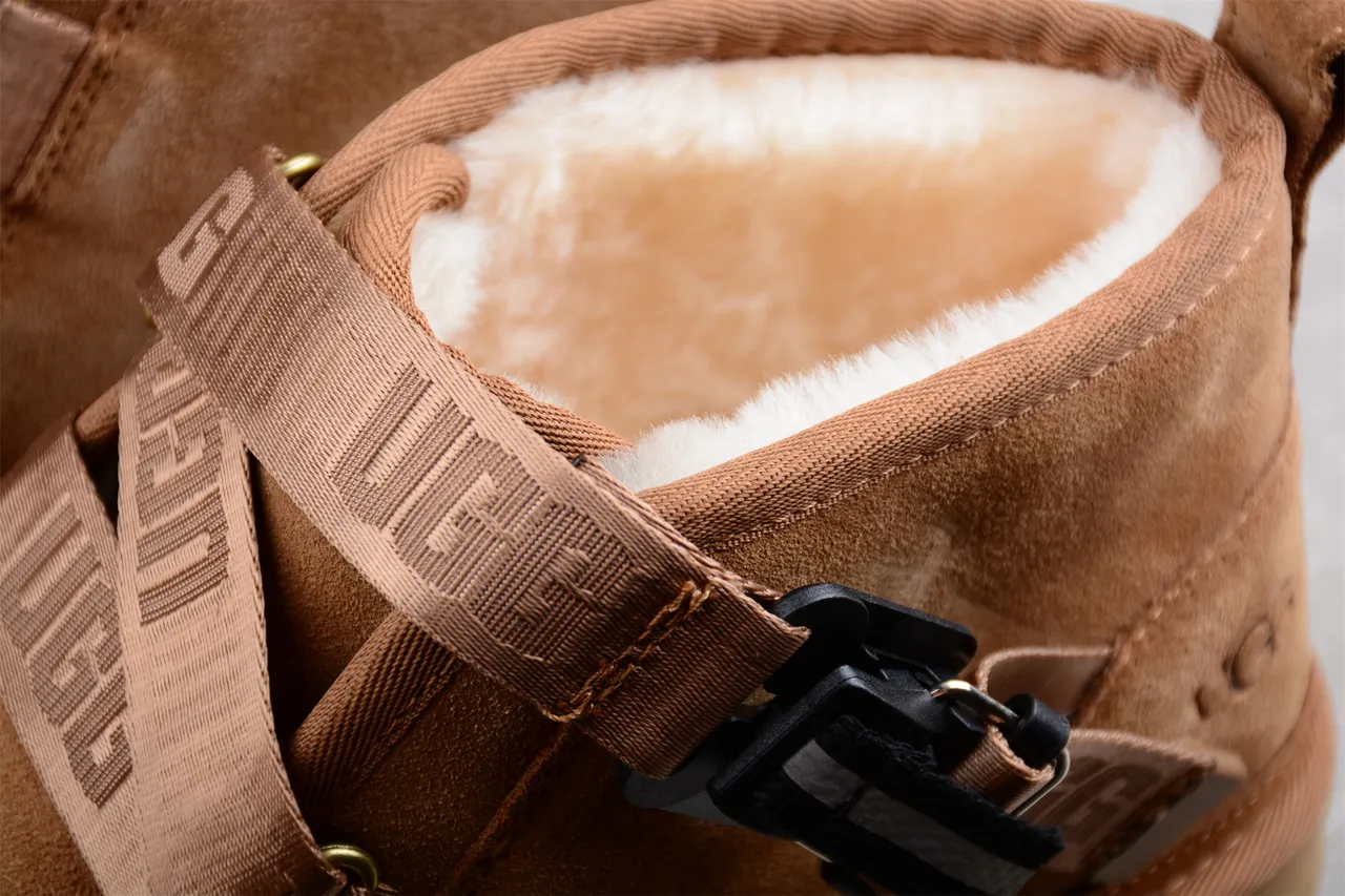 UGG তান স্যুয়েড স্ট্র্যাপ ক্লোজার স্নো বুট 5