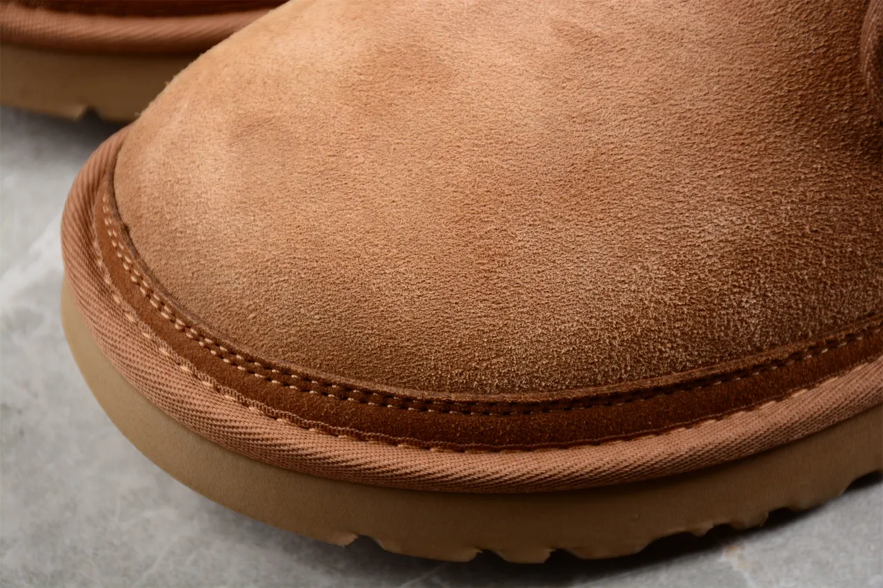 UGG তান স্যুয়েড স্ট্র্যাপ ক্লোজার স্নো বুট 7