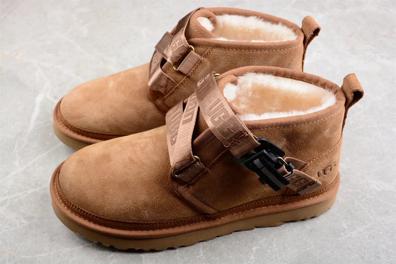 UGG তান স্যুয়েড স্ট্র্যাপ ক্লোজার স্নো বুট 8