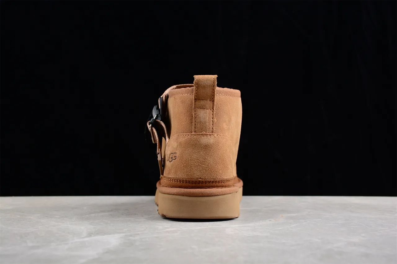 UGG তান স্যুয়েড স্ট্র্যাপ ক্লোজার স্নো বুট 9