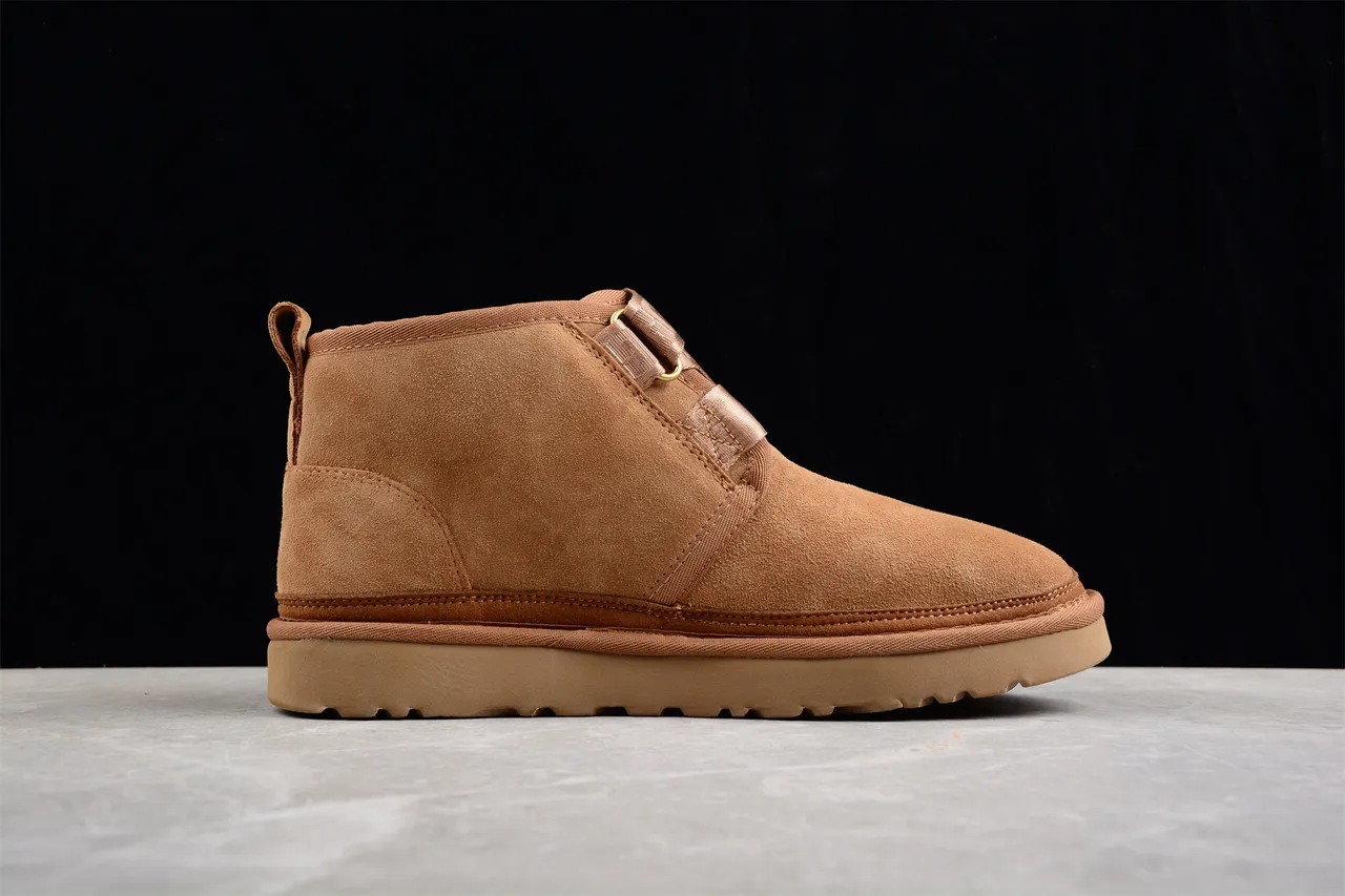 UGG তান স্যুয়েড স্ট্র্যাপ ক্লোজার স্নো বুট 10