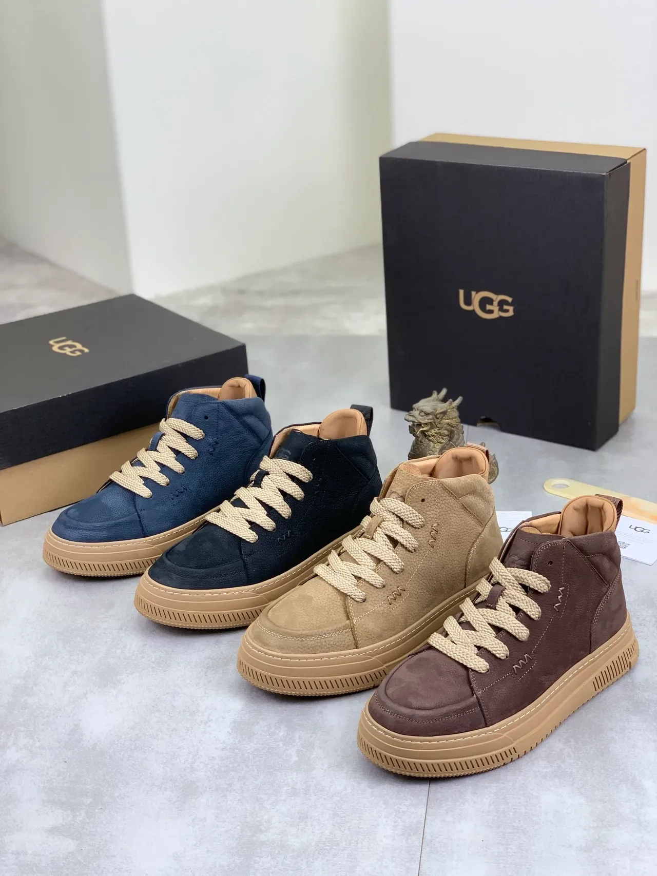 UGG Tasman Black Beige Lifestyle Sneakers 2