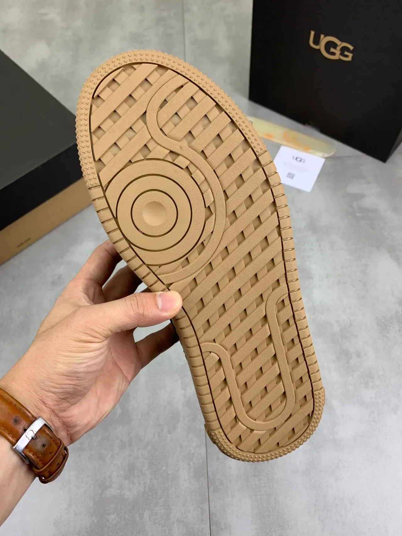 UGG Tasman Black Beige Lifestyle Sneakers 3