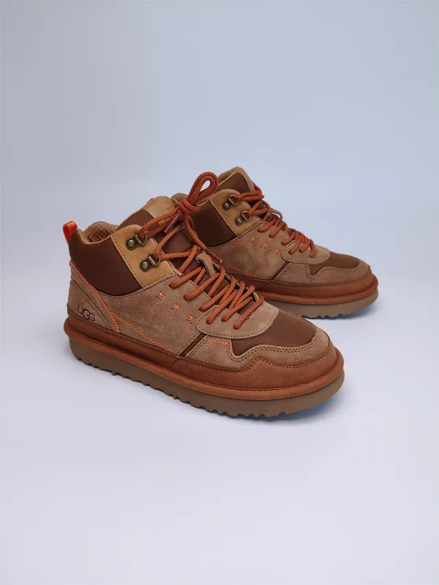 UGG Tasman Marron Orange Suede-Mesh Híbrido Superior Couture Contraste Bottes de Randonnée 11