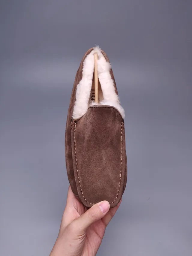 UGG Tasman Brown Suede Shearling-Lined Loafer 2