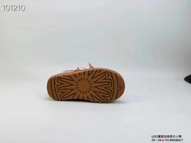 UGG Tasman Bottes de Neige Doré Rose Pailleté Haut Fourrées de Shearling 13