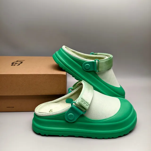 UGG Tasman Green Two-Tone Clog 6