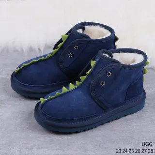 UGG Tasman 海军绿麂皮面料羊毛皮内里雪靴