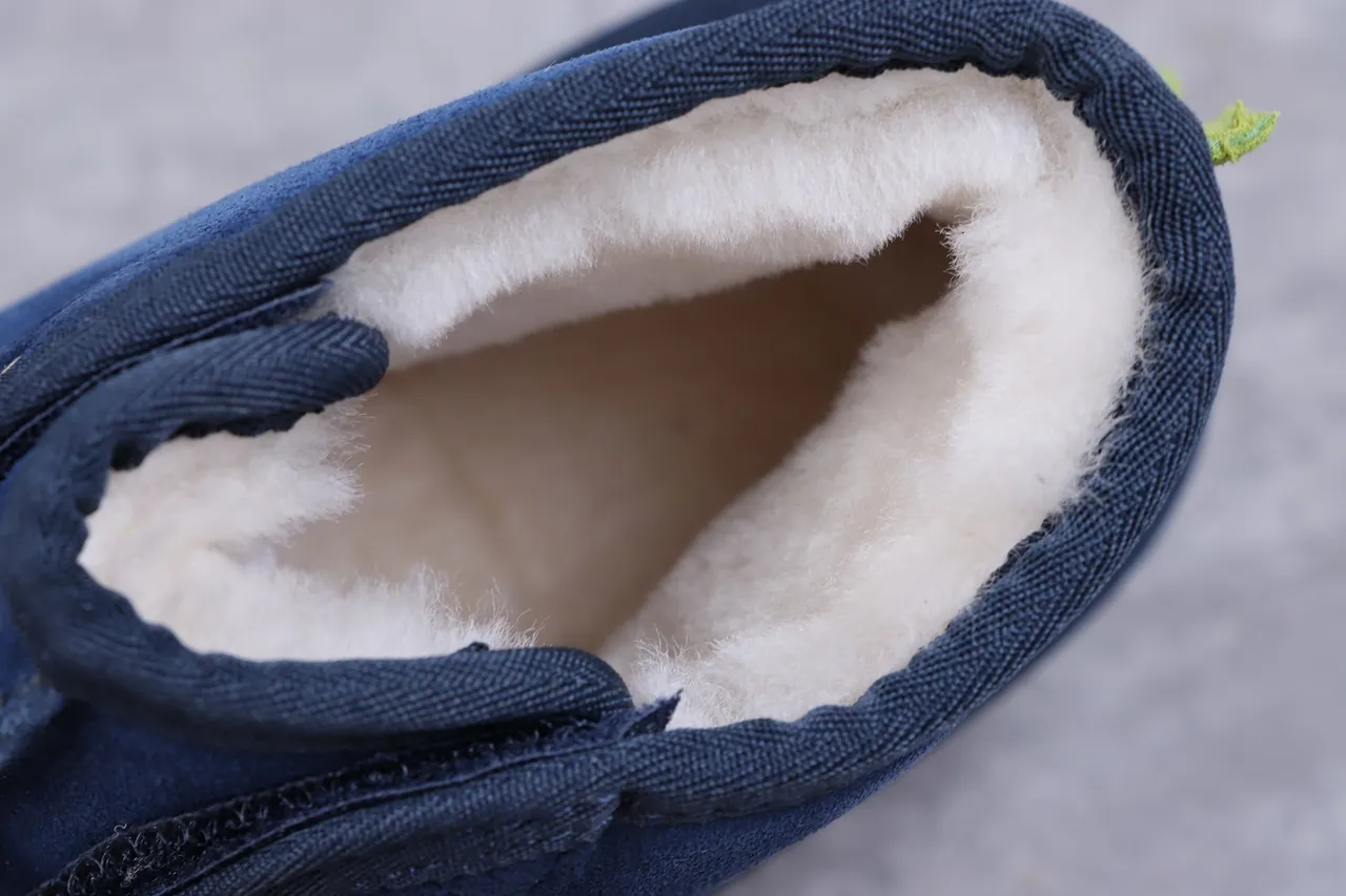 UGG Tasman Navy Green Suede Upper Shearling-Lined Snow Boots 2