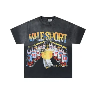 Vale Forever Acid-Wash Black Graphic T-Shirt