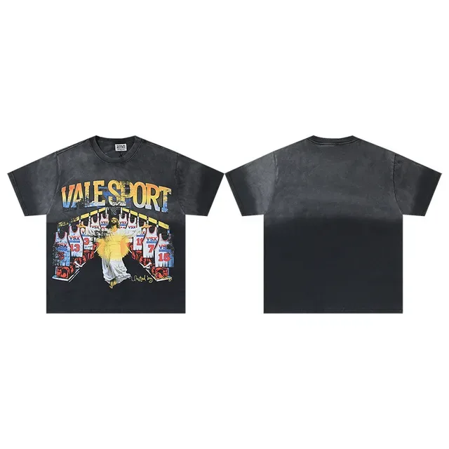 Vale Forever Acid-Wash Black Graphic T-Shirt 2