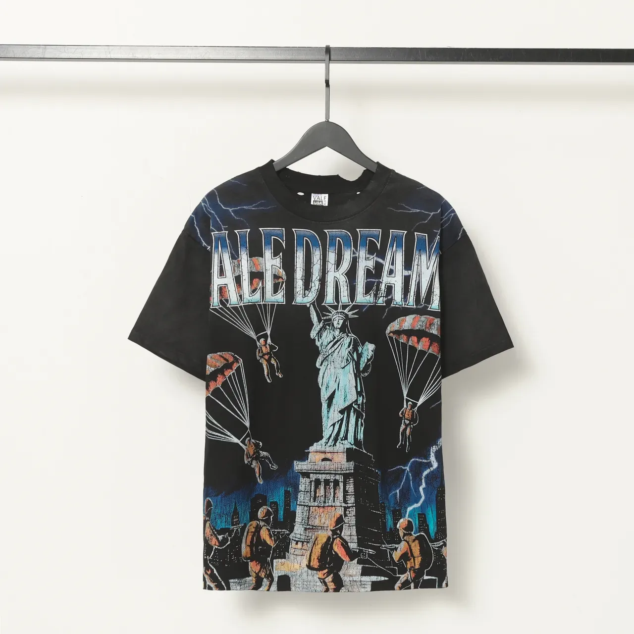 Vale Forever Camiseta Oversized Gráfica Desgastada 2