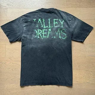 Vale Forever Valley Dreams Distressed Black Graphic T-Shirt 4