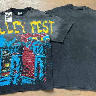 Vale Forever Valley Fest Acid-Washed Graphic T-Shirt