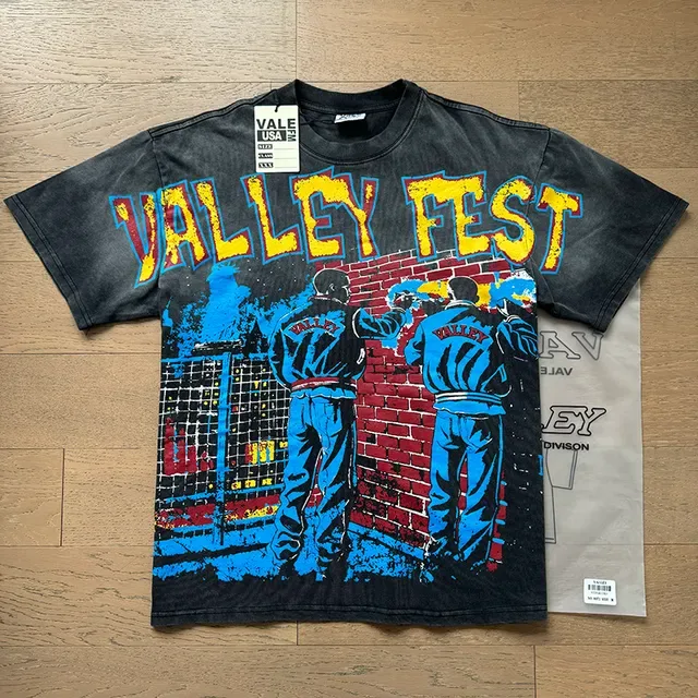 Vale Forever Valley Fest অ্যাসিড-ওয়াশড গ্রাফিক টি-শার্ট 4