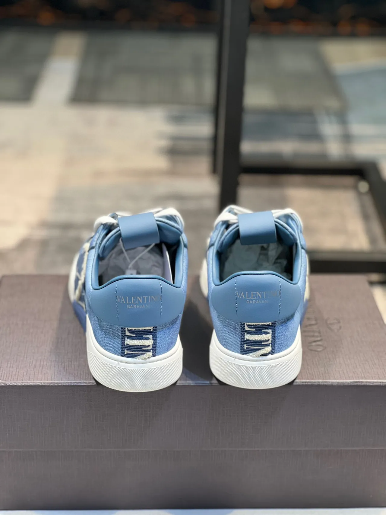 Valentino VLTN Denim Strap Lifestyle Sneakers 2