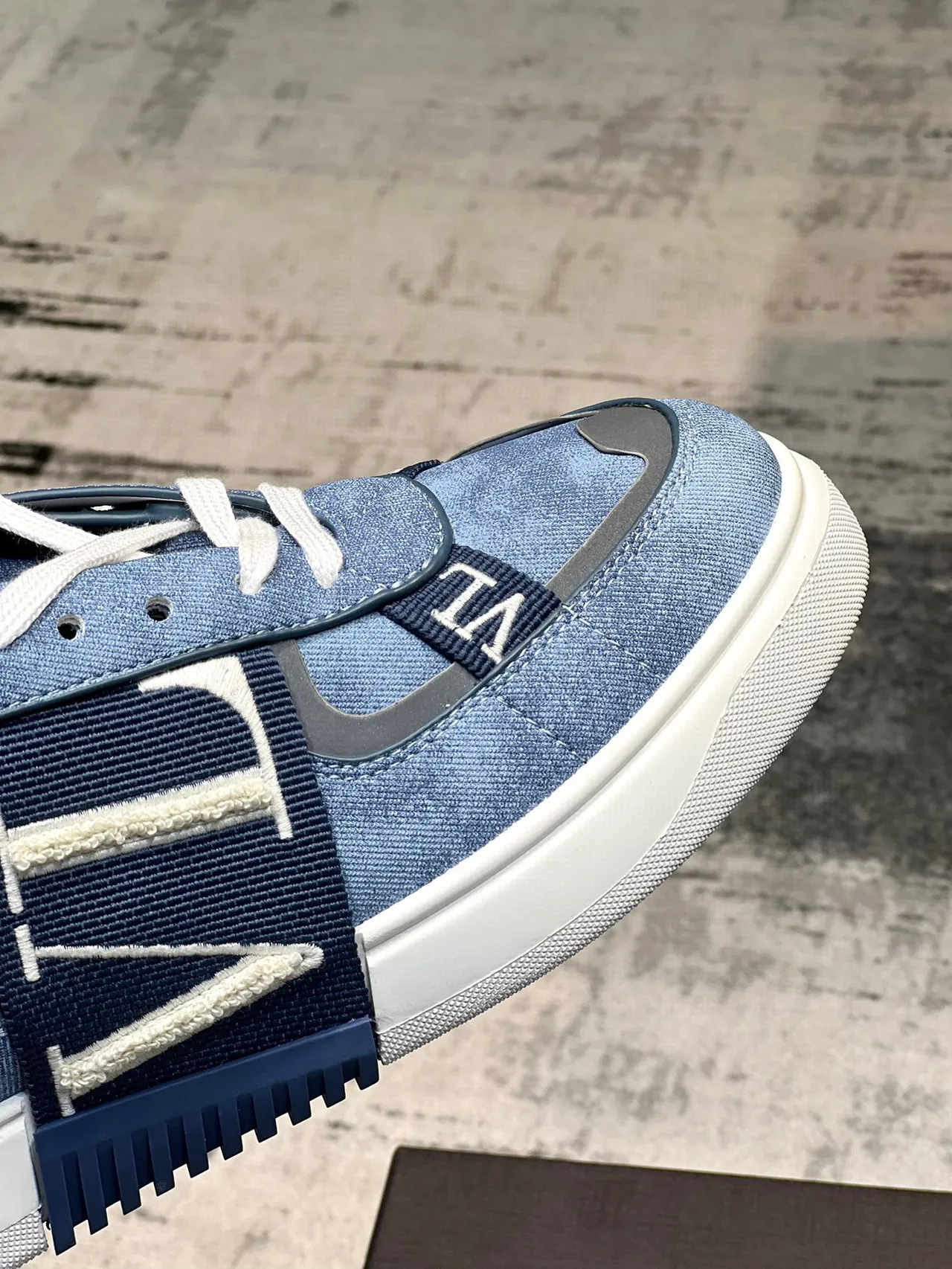 Valentino VLTN Denim Strap Lifestyle Sneakers 3