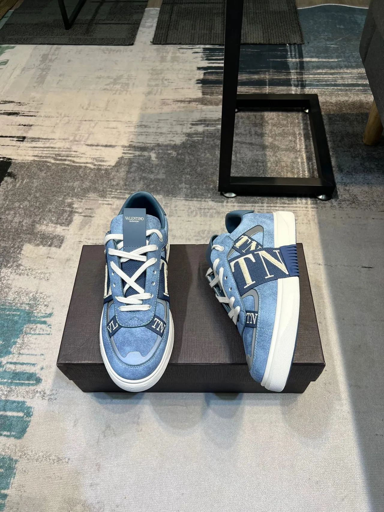 Valentino VLTN Denim Strap Lifestyle Sneakers 4