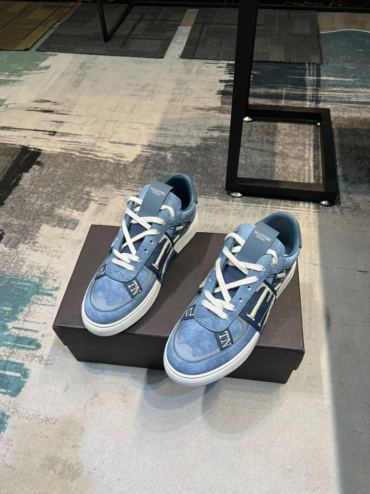 Valentino VLTN Denim Strap Lifestyle Sneakers 5