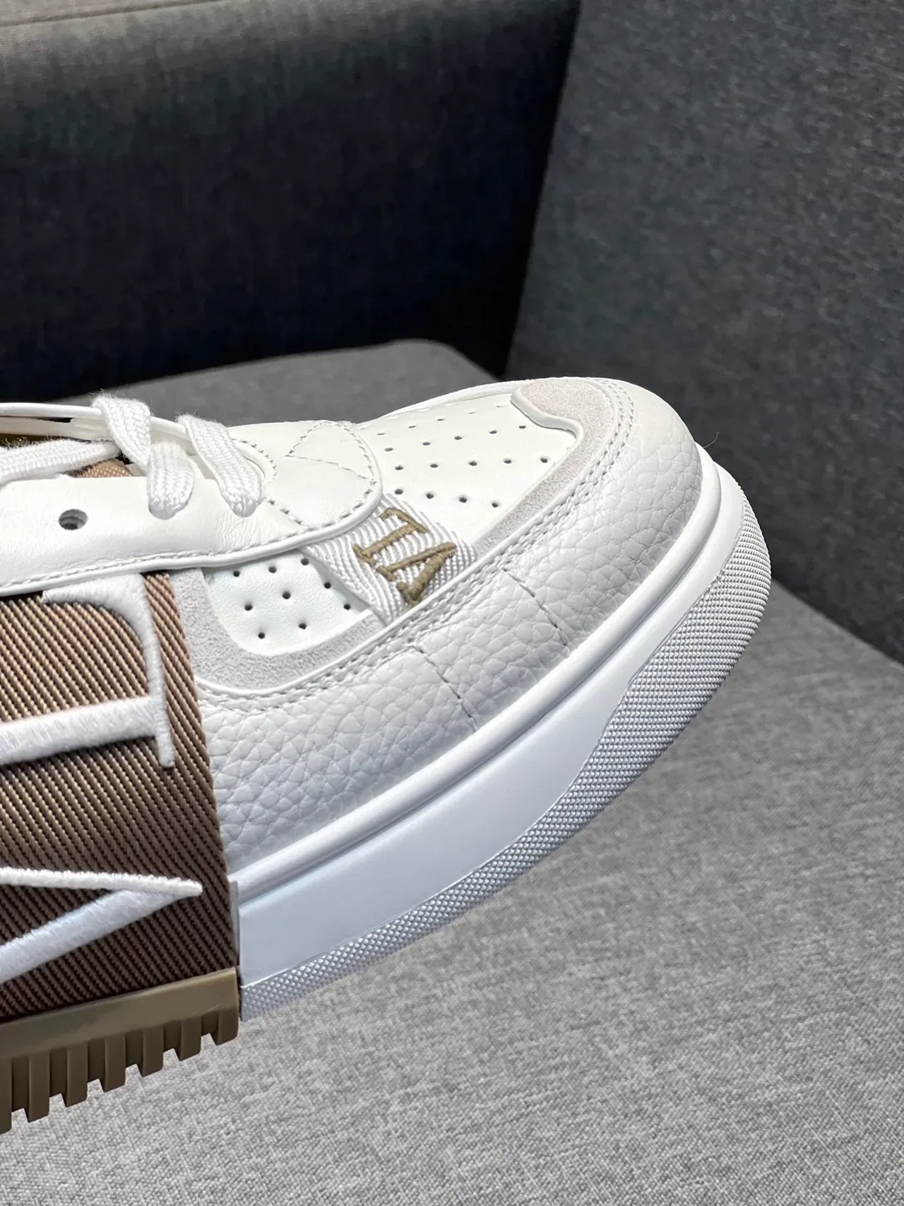 Valentino VLTN Leather Strap Lifestyle Sneaker 3