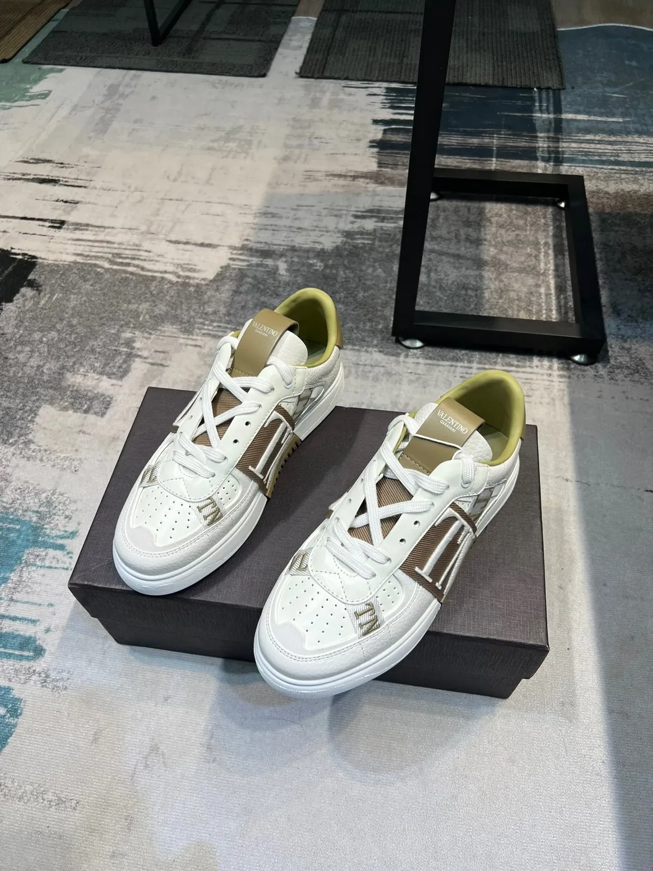 Valentino VLTN Leather Strap Lifestyle Sneaker 5