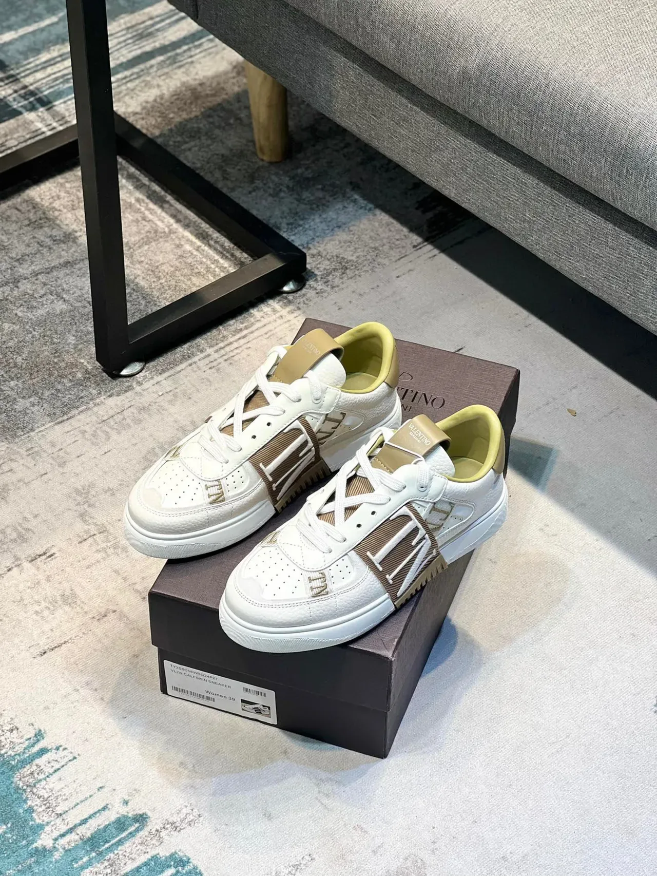 Valentino VLTN Leather Strap Lifestyle Sneaker 7