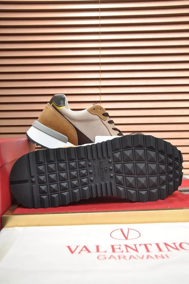 Valentino VLTN Runner Zapatillas Lifestyle Marrón Tan Ante y Malla 6