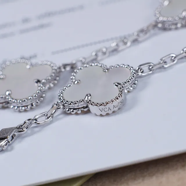 Van Cleef & Arpels Alhambra 五图案 珍珠母贝 手链 4