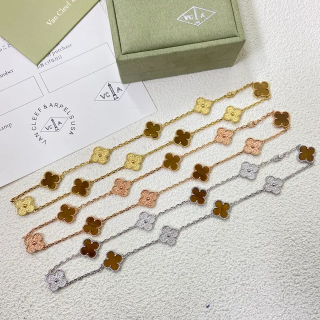 Van Cleef & Arpels Alhambra চার পাতার ক্লোভার মোটিফ ব্রেসলেট 7