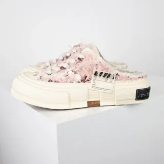 VEJA Loafer Pink Beige Textured Yarn Upper Chunky Layered Platform Sole Loafer