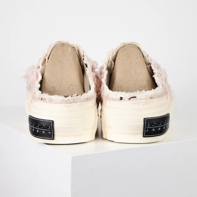 VEJA Loafer Pink Beige Textured Yarn Upper Chunky Layered Platform Sole Loafer 8