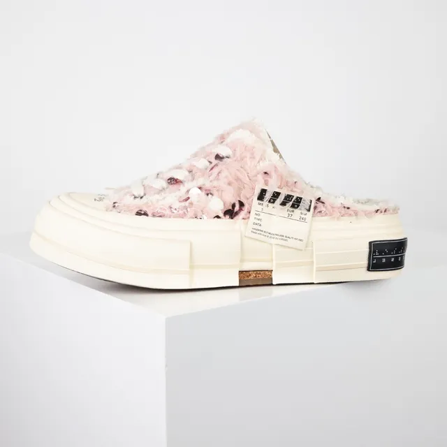 VEJA Loafer Pink Beige Textured Yarn Upper Chunky Layered Platform Sole Loafer 9