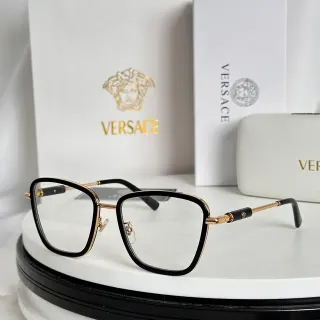 Versace Chain Reaction Black and Gold Optical Glasses
