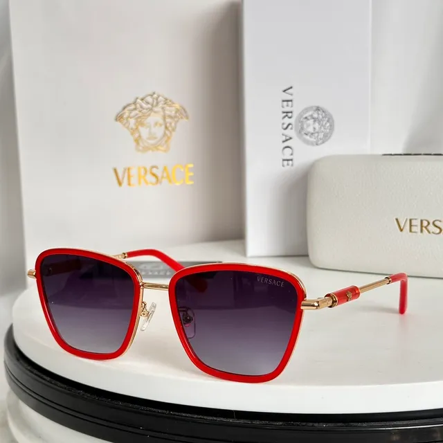 Versace Chain Reaction نظارات بصرية سوداء وذهبية 3