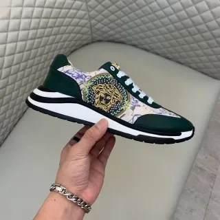 Versace Chain Reaction Medusa Print Verde Tênis Lifestyle