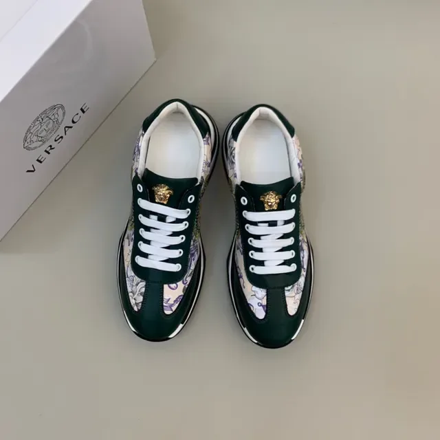 Versace Chain Reaction Medusa Print हरा लाइफस्टाइल स्नीकर 8