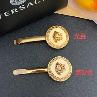 Versace Medusa बालों की क्लिप सोने चमकदार और मैट ब्रोच